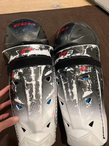 Senior CCM JetSpeed FT8 14" Shin Pads (Used)