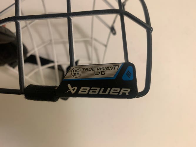 Large Bauer Profile III Titanium Facemask (Used)