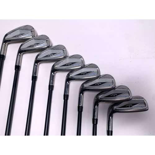 LEFTY Callaway Paradym Ai Smoke HL Iron Set 5-PW+AW+SW Cypher Sixty 5.5 Reg LH