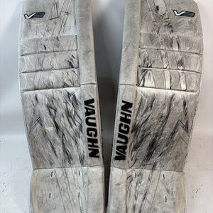 Vaughn Velocity V9 Hockey Goalie Leg Pads, White, 28"+2