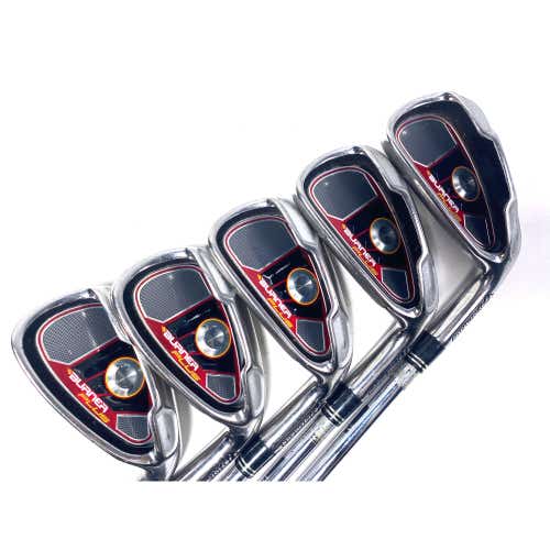 TaylorMade Burner Plus Iron Set 5-9 REAX Regular Steel Mens RH +1/2''