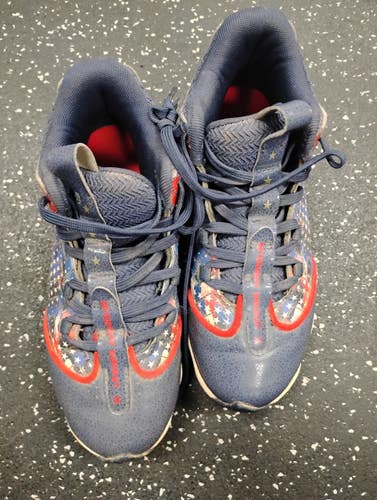 Used Under Armour USA CLEATS BB/SB Cleats Navy Blue Junior 03.5 11849-S000044735
