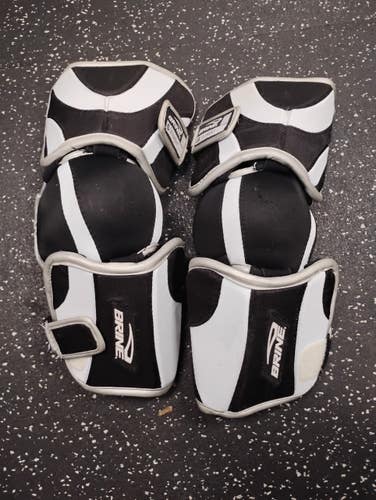 Used Brine ARM GUARDS ELEMENT Lacrosse Arm Pads/Guards Black MD 11849-S000044725