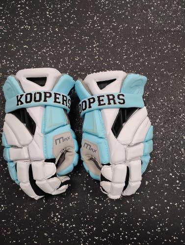 Used Maverik MAX KOOPERS GLOVES Lacrosse Gloves Mens Carolina Blue 13" 11849-S000044724