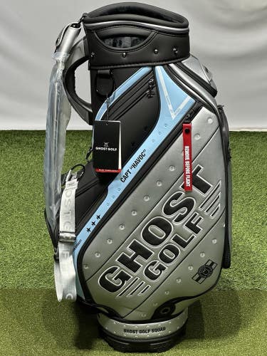 Ghost Golf Limited Edition Dogfight Striker Staff Bag Black/Silver/Blue NEW!