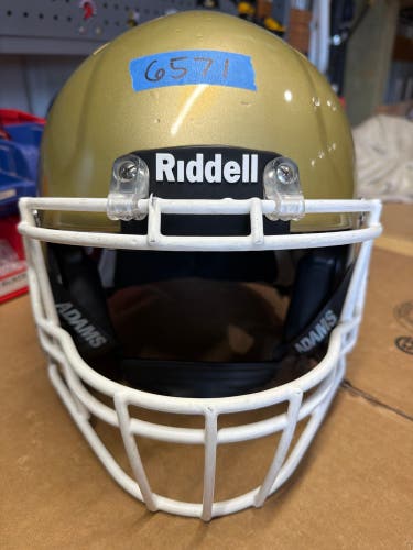 USED RIDDELL SPEED ICON ADULT HELMET - LARGE - VEGAS GOLD