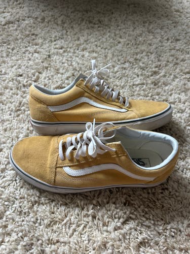 Yellow Men's Size M 12.0 (W 13.0) Adult Vans Old Skool Shoes (Used)