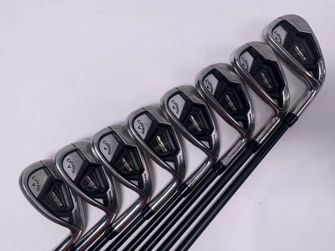 Callaway Rogue ST Max OS Lite Iron Set 5-PW+AW+SW Cypher Fifty 5.0 50g Senior RH