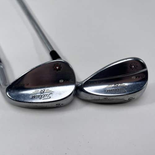 Titleist Vokey SM6 Tour Chrome Wedge Set 54* 14 | 60* 12 SM6 Wedge Steel Mens RH