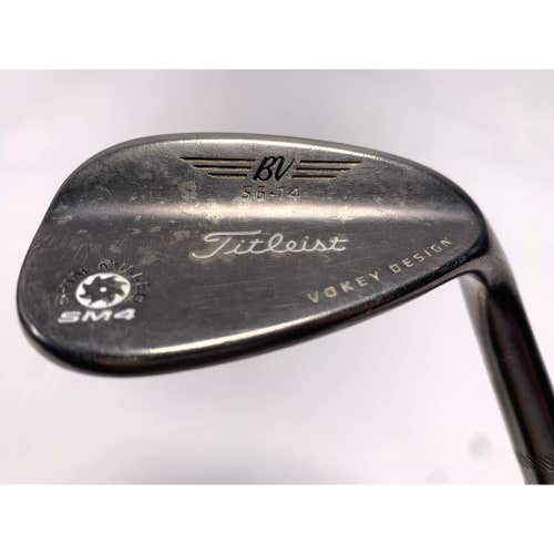 Titleist Vokey Spin Milled SM4 Black Sand Wedge SW 56* 14 Bounce Vokey Wedge RH
