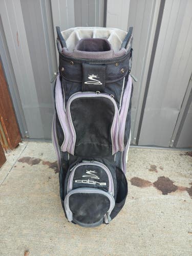 Cobra Golf  14 Way Divider Cart Bag Grey/Black/White