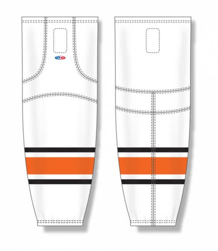 Athletic Knit Hockey Socks, Philadelphia Flyer White, HS2100, Youth Small
