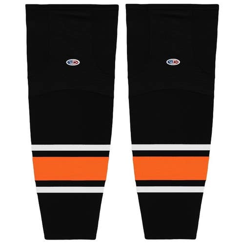 Athletic Knit Hockey Socks, Philadelphia Flyer Black, HS2100, INT Medium