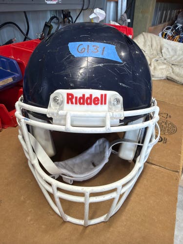 USED RIDDELL SPEED ICON ADULT HELMET - LARGE - NAVY