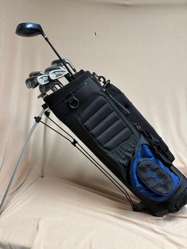 Men's Wilson Powerchamber Right Handed Clubs (Full Set) Regular Flex 10 Pieces (Used)