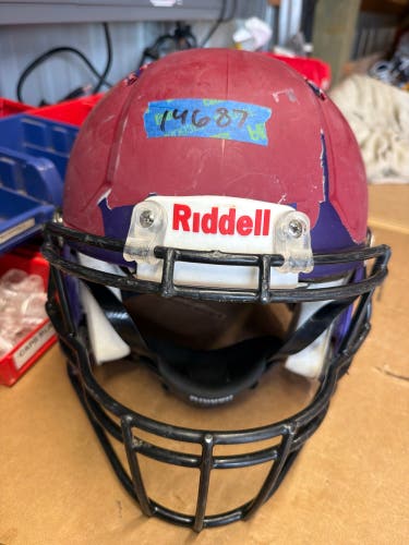USED RIDDELL SPEED ICON ADULT HELMET - SMALL - FLAT METALLIC PURPLE