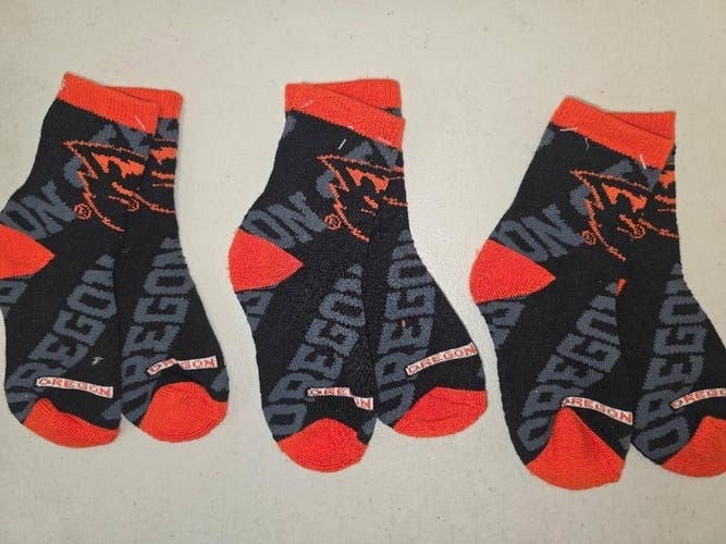 ST1a YOUTH 1-3 NCAA OREGON STATE BEAVERS Crew Socks Lot of 3 Pair New