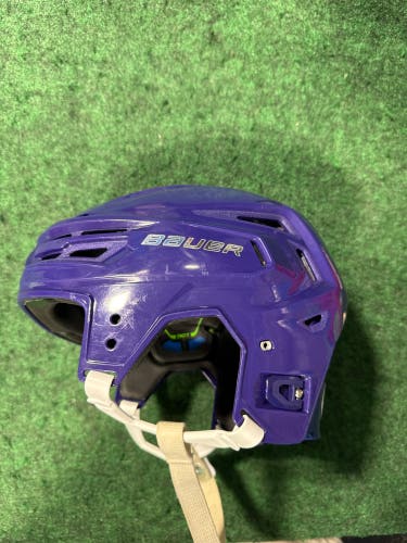 Purple Medium Bauer Re-Akt 155 Helmet (Used)