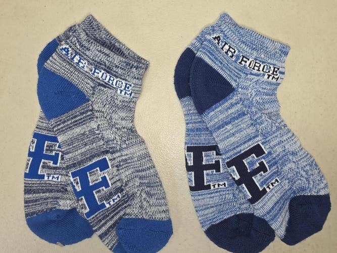 ST1a WOMENS NCAA AIR FORCE FALCONS Crew Socks Lot of 2 Pair New