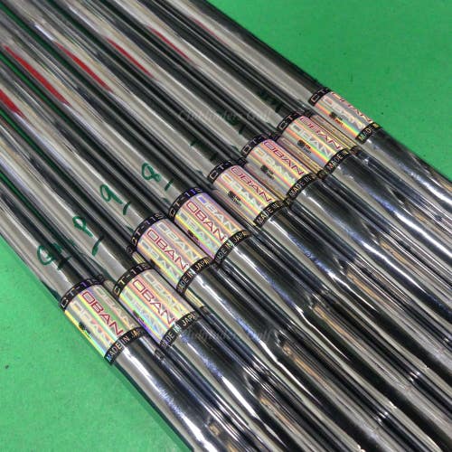 Oban CT-115 .355 Tapered Stiff Flex Pulled Steel Iron Shafts SET OF 8