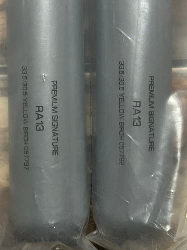 2 bats  (B45) (-3) 30.5 oz 33.5" (New) Model R13 Premium Signature Yellow Birch.