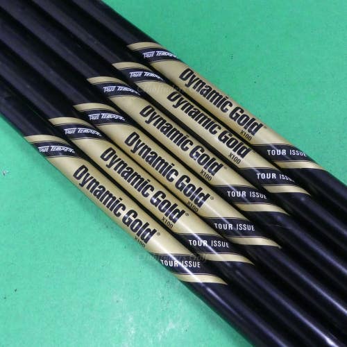 True Temper Dynamic Gold Tour Issue Onyx .355 Extra Stiff Pulled Shafts SET OF 6