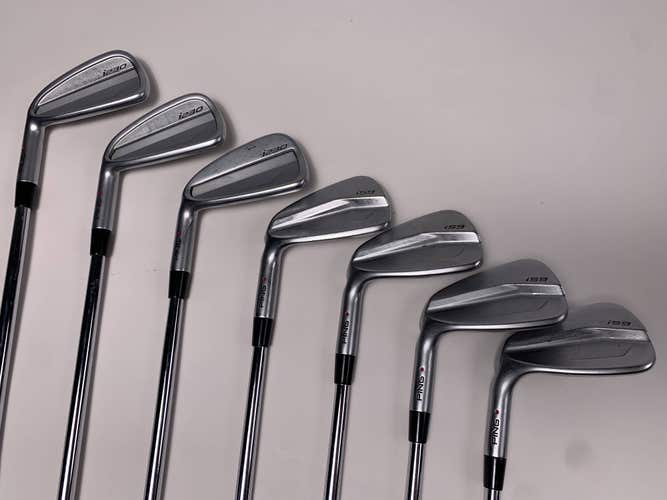 LEFTY Ping i230 Iron Set 4-PW Red Dot 1* Flat DG X100 XStiff LH -1/2''