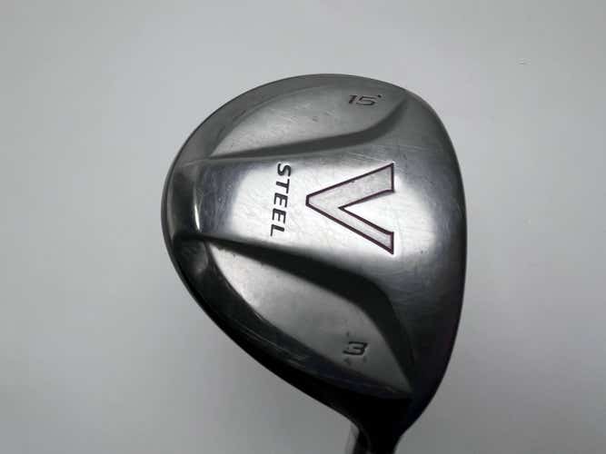 TaylorMade V Steel 3 Fairway Wood 15* MAS2 Regular Graphite Mens RH