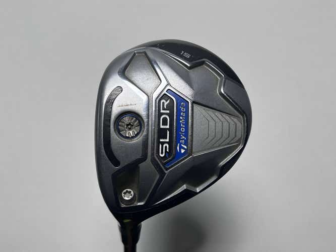LEFTY TaylorMade SLDR 3 Fairway Wood 15* Fujikura Speeder 77 77g Stiff LH