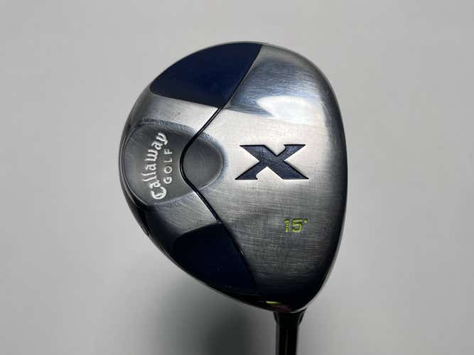 Callaway X 3 Fairway Wood 15* Fujikura E Fit-On 360 Stiff Graphite Mens RH