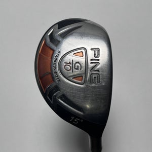Ping G10 3 Fairway Wood 15* TFC 129 F 68g Stiff Graphite Mens RH