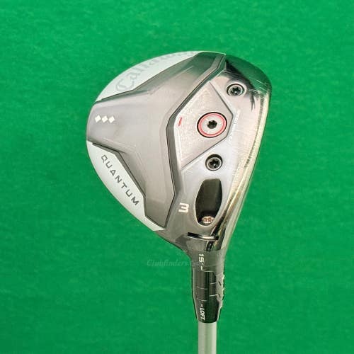 Callaway Quantum Triple Diamond 15 Fairway 3 Wood Denali Frost 6.0 Stiff w/HC