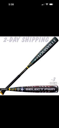 2026 Louisville Slugger Select PWR Hybrid BBCOR Certified Bat (-3) 30.5 oz 33.5" (New)