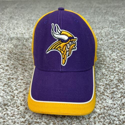 Minnesota Vikings Hat Mens One Size Purple Gold Fan Strapback NFL Football Cap