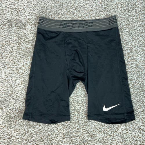 Nike Shorts Mens Large Black Gym Athletic Compression Spandex Workout Pro Sport