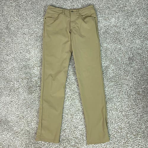 Lululemon Pants Mens 28x32 Tan Khaki ABC Classic Trousers Chino Golf Comfort