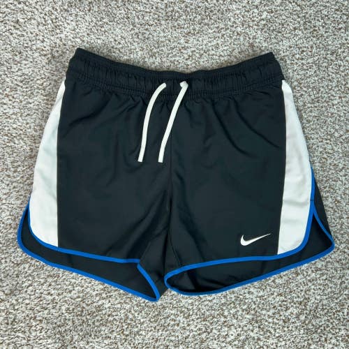 Nike Shorts Womens Small Black Athletic Running Gym Drawstring Swoosh Unlined