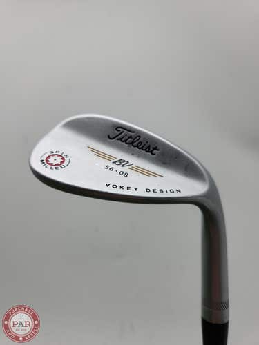 2009 TITLEIST VOKEY SPIN MILLED CHROME WEDGE 56*/8 WEDGEFLEX VOKEY STOCK 35" GOO