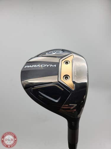 2023 CALLAWAY PARADYM 7 WOOD 21* STIFF PROJECTX HZRDUS GEN4 SILVER 60G 6.0 +HC V