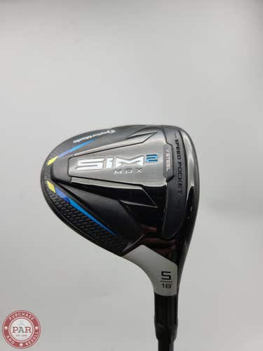 2021 TAYLORMADE SIM2 MAX 5 WOOD 18* STIFF FUJI VENTUS BLUE 6-S VERYGOOD