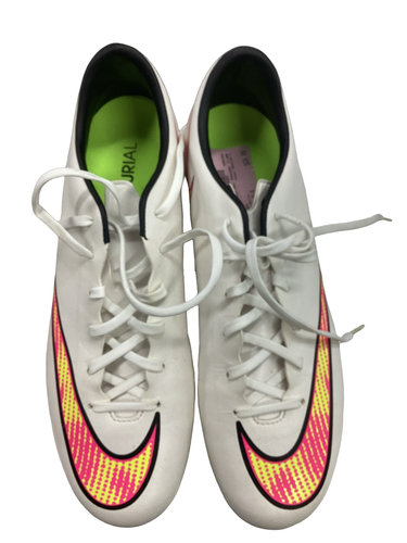 Used Nike MERCURIAL Soccer Cleats White Senior 9.5 11613-S000190741