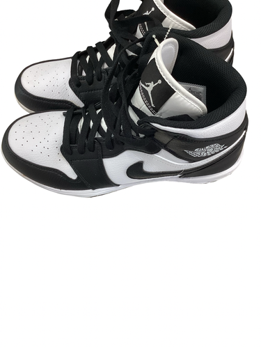 Used Nike JORDAN MID Adult FB Cleats Black And White Senior 8 11613-S000190669