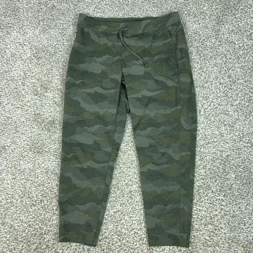Kuhl Pants Womens M Short Green Freeflex Jogger Camouflage Elastic Waist Hiking