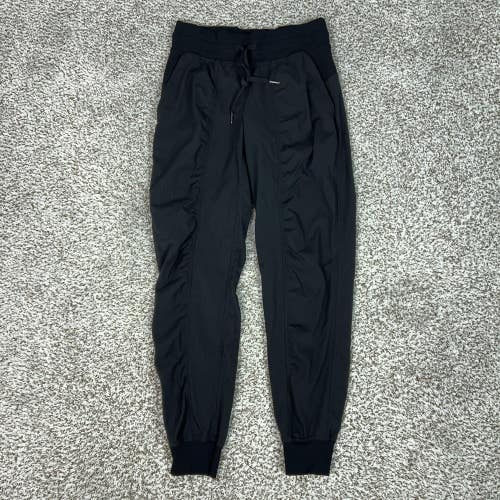 Lululemon Pants Womens 4 Black Jogger Pants Drawstring Dance Studio Mid Rise Gym