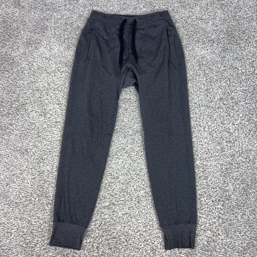 Lululemon Pants Mens Medium Gray Knit Joggers Elastic Cuff Lounge Gym Athletic