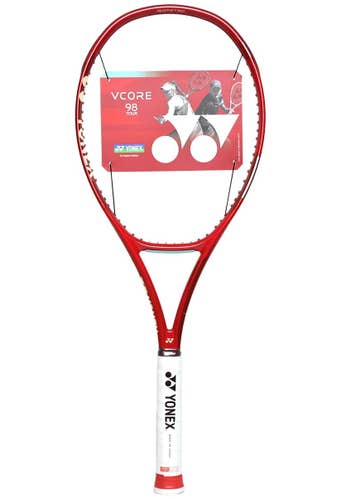 Yonex VCORE 98 Tour  Ruby Red Tennis Racquet, (4 1/4)