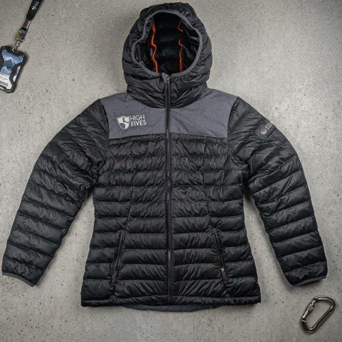 SYNC Performance Womens L Down Puffer Jacket Black Skicore High Fives Ski