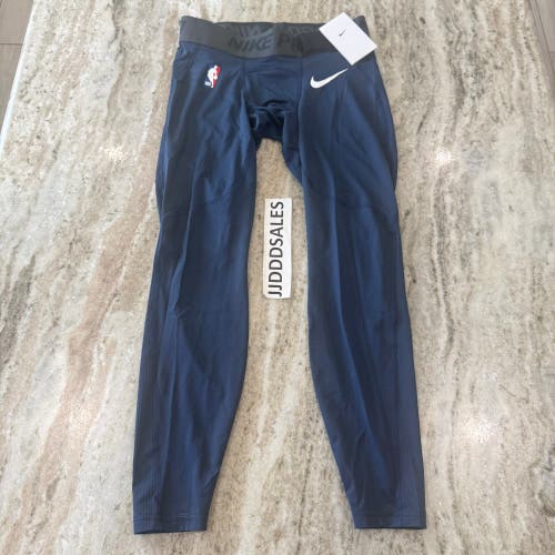 Nike Pro NBA Team Issued 3/4 Compression Tights Navy DN1548-419 Men’s Sz 2XL

New With Tags