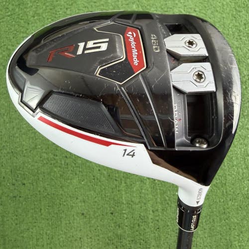 Taylormade R15 Driver 14 Degree Fujikura Speeder 57 Evolution Regular Flex 45.5