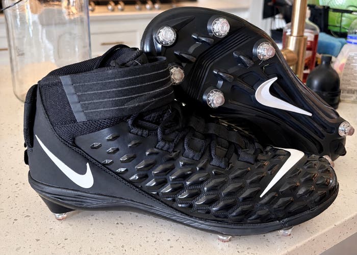 Unisex Size 13.0 (W 14.0) Nike Force Savage Pro 2 High Top Detachable Cleats (Used)